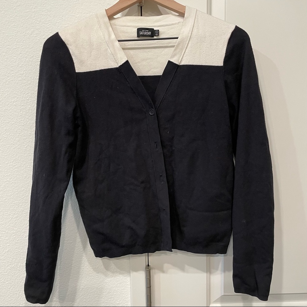 Kate Spade Saturday Navy Cardigan- double layer